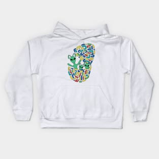 Easter alien Kids Hoodie